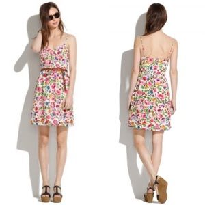 Madewell Silk Cami Dress in flora
